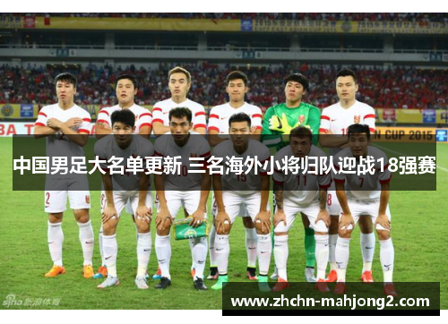 中国男足大名单更新 三名海外小将归队迎战18强赛